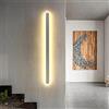 MHXZKHL Moderno Striscia Lunga LED Lampada Da Parete Stile Nordico Lineare Applique Da Parete Alluminio Interno Applique Da Parete Per Comodino Corridoio Scale(Size:100CM, 42W,Color:Bianco, Bianco Freddo)