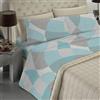 BANZAII TEXTILE INNOVATOR ONLINE Banzaii - Completo Lenzuola Matrimoniale In Microfibra Made In Italy Con Angolo h 30 cm Francesca Verde
