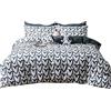 Meiju-shop Mateju Set Biancheria da Letto 3 Pezzi, Stile Semplice Set di Biancheria da Letto con Copripiumino e Federe in Microfibra per Letto Singolo Matrimoniale King (Cuore amorevole,140x200cm)
