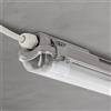 LED Universum Lampada per ambienti umidi, 120 cm, IP65, con tubo LED T8, 18 W, 2160 lumen, 4000 K, bianco neutro, collegabile, per cantina, ambienti umidi, vasca da bagno, L1276 x 68 x 58 mm