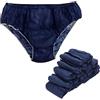 XARA Slip Monouso Uomo - Pack 100 - Monouso Estético Slip - Traspirante e Ipoallergenico - Resistente - 100% Riciclabile - Colore Blu Scuro