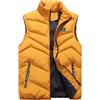 Kobilee Gilet Uomo Cotone 100 Grammi Trapuntato Gilet Giacca Invernale Senza Cappuccio Corto Giubbotto Imbottita Leggero Piumino Smanicato Senza Maniche Caldo Giubbotto Smanicato