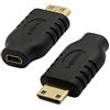 GINTOOYUN Adattatore da micro HDMI femmina a mini HDMI maschio, convertitore da micro HDMI tipo D a mini HDMI tipo C per fotocamera, scheda grafica del computer, tablet, ecc. 2 pezzi