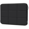 MOSISO 13,3-14 pollici Custodia PC Laptop Gonfio Borsa Computer | Compatibile con MacBook Air 13 13.6/Neo/Pro 13/14, HP, Dell, ASUS, Lenovo, Rettangolo Quilted Borsa Donne, Nero
