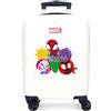 Marvel Disney Valigia per bambini rigida Chiusura a combinazione Laterale 4 ruote Bagagli a Mano è realizzato in ABS, un materiale rigido e leggero., Versus, Valigia cabina