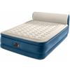 Intex 64460ND - Materasso Gonfiabile Matrimoniale con Testiera Silky Bed, con Pompa Elettrica Incorporata, 229x152x79 cm