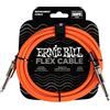 Ernie Ball Flex Cavo per strumenti, dritto / dritto, 3m, colore arancia
