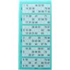 Ameisenkeks® Blocco per Bingo con 600 Biglietti, Sistema 15 su 90, Nr.9 TURCHESE