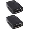 YINETTECH 2 Pezzi 8K HDMI Femmina A Mini HDMI Femmina Adattatore UHD2.1 Connessione Ad Alta Definizione Extender Luci LED A Doppia Faccia Per Fotocamere Monitor HDTV Proiettori