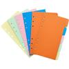 DY.2ten 10 Fogli Divisori Raccoglitori ad Anelli A5,6-fori Colourful Filler Pagine Divisorio Pagina Indice Tab, per Scuola o Ufficio, A5 Cartoncini Separatori per Raccoglitori ad Anelli