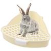 Daelesr Toilette per Coniglio, Vasino per Conigli, Lettiera per Cavia Vasino, Toilette per Animali Domestici Triangolo, Staccabile Addestratore Vasino per Criceti, Cincillà, Conigli, Furetti (Bianco)