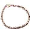 Spadarella Gioielli Spadarella bracciale unisex realizzato con anellini in argento rose ed ematite chiara, pietra 4 mm lunghezza 19 cm SPBR493
