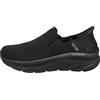 Skechers D'lux Walker Orford Slip-in, Mocassino Uomo, Nero, 47.5 EU X-Larga