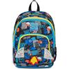 Seven SJ Gang Zaino Scuola Advanced, Blu, Go to Space, Zaino Doppio Scomparto Con Tasca Porta PC o Tablet, Tasca Porta Borraccia e Organizer, Zaino Scuola Elementare, Zaino Bambino