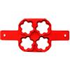 KIRALOVE Stampo per Pancake in Silicone - 4 Buchi - formine Fiore - Torte - Uova Fritte - Lavabile - Cucina - Antiaderente - Colore Random