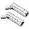 PATIKIL 90/350 Gradi Inclinato Soffitto Luce Adattatore, M10, Cromo, 2pz | Lampadari Soffitto, Pendente Illuminazione, Adattatore per Angolo o Irregolare Soffitto