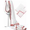 Qtksceadlnce 2 x Panno in Microfibra, Panno per Lucidare il Bicchiere di Vino Panno a Specchio Panni per Pulizia in Vetro Senza Strisce Riutilizzabile Panni Multiuso per Vetro Bicchieri da Vino Stoviglie 45x60 cm
