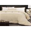 Tata Home Trapunta Invernale Letto Singolo 180x260 cm Tinta Unita in Tessuto Flannel Effetto Velluto Heidi Colore Beige
