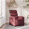 Gecheer Poltrona Massaggiante,Relax Reclinabile da TV per Anziani in Tessuto,Rosso Vino,con Poggiapiedi,70x92x99,5 cm,Poltrona Reclinabile,Poltrona da TV,Poltrona per Anziani,Poltrona da Massaggio