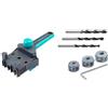 wolfcraft Bundle of wolfcraft Guida per spinatura - Calibro di spinatura per giunzioni in legno I 4640000+ wolfcraft Set di base per eseguire fori a profondità limitata I 8639000