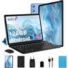 Biegedy Tablet 10 Pollici Android 14 Tablet 20GB RAM+128GB ROM (1TB TF), Tablets 5G/2.4G WiFi 6 Octa-Core, Widevine L1/GMS/Bluetooth 5.0/6000mAh/5+8MP, Tablet 2 in 1 Tastiera+Mouse - Blu