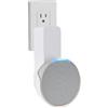 Sintron Supporto da Parete per Echᴏ Pop, Supporto per Altoparlante Intelligente, Staffa Salvaspazio per Presa, Nessuna Vite o Foratura, Gestione Cavi Integrata, Compatibile con Google Nest (Bianco)