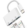 Kefiany Adattatore da USB C a USB 3.0 Type C OTG Cavo per iPhone 15 Android MacBook iPad compatibile per Samsung Ricarica Tipo C Connettore Chiavetta Dati Macchina Fotografica Fotocamera Convertitore tp-BH