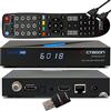 OCTAGON SFX6018 S2+IP H.265 HEVC 1x DVB-S2 HD E2 Ricevitore Linux, ricevitore satellitare, funzione di registrazione, lettore di schede, YouTube, radio, WLAN 300Mbit + cavo EasyMouse HDMI