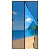 TOPZXL Zanzariera Porta Magnetica, (663 Taglie) 120x200cm Tenda Anti-zanzare Totalmente Magnetica Auto Chiusura Resistente, Zanzariera con Magnete e Fibbia per Porta Finestra/Balcone Nero