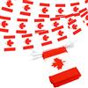 Anley Canada String Flag Stendardi per stendardi, Eventi patriottici 1 luglio Decorazione per il giorno del Canada Barre sportive - 33 piedi 38 bandiere