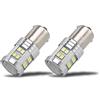 PYRJIN Ba15S P21w Led 12v-24v Lampadine 1156, Super Bright Con Proiettore, Bianco 6000K, Per Luce Di Retromarcia, Luci Posteriori, Luci Di Posizione, DRL Luci Diurne. -2Pcs