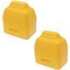 eMagTech 2 pezzi Anteriore Bump Stop Compatibile con Jeep Grand Cherokee WJ 2001 2002 2003 2004 82x72.2x49.8mm Poliuretano Braccio di Controllo Anteriore Bump Stops Giallo