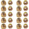 CGEAMDY 20 Pezzi Set Di Dado per Ruote Con Collare Conico 60° per Cerchi in Acciaio, Testa Aperta, Sostituzione a Sede Conica (M14x1.5)