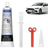Smdrafy Silicone Nero per Auto,Colla per Carrozzeria,Silicone Alte Temperature, Sigillante Vetri Auto,Resistente alle Alte e Basse Temperature,Adatto per Sigillare Carrozzerie, Finestre,Tetti, ECC