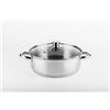 Vier - CI12 Casseruola in acciaio inox 18/10 di 12 cm Diametro, Induzione, Casseruola Inox 18/10.