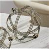 DRW Sfera decorativa in metallo dorato 19 cm