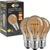 CLAR - Lampadina a globo E27 LED, Lampada Vintage, Lampadina Vintage LED,Lampadine Vintage E27 Luce Calda, A60 5W 2500K (Pack 3)