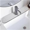 LeKuni Tappetino Lavandino Cucina, Paraspruzzi Lavello Cucina Per Lavello In Pietra Diatomite, Accessori Lavello Per Rubinetti Per Il Bancone Del Bagno [bianco, 45x10cm]