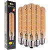 CLAR - Lampadina a globo E27 LED, Lampada Vintage, Lampadine Vintage E27 Luce Calda, T30 5W 2200K (Pack 5)