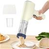 Zebbyee Macchina per Pasta Portatile, Pressa per Pasta Elettrica Senza Fili, 1500mAh Macchina Pasta Elettrica con 8 Accessori, Macchina per Fare la Pasta Fresca, Macchina per Fare la Pasta in Casa