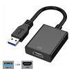 VOKY USB C HDMI,Adattatore da USB a HDMI,Adattatore convertitore multi monitor audio video Full HD da USB 3.0/2.0 a HDMI 1080P per PC laptop proiettore HDTV compatibile con Windows XP 7/8 /8.1 / 10