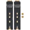 Annadue Convertitore da 2 Pezzi SATA M.2 NGFF SSD al 2010 2011 per OS X Air A1370 A1369 per la conversione 2280, 2260, 2242