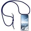 Hkess Custodia con Cordino Compatibile con Oppo Reno4 Z 5G - Back Case in Silicone con Laccio per Il Collo - Custodia Trasparente con Cordino - Cover per Cellulare con Cordoncino da Indossare