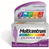 GLAXOSMITHKLINE C.HEALTH.SRL Multicentrum Donna 50+ Integratore Alimentare Multivitaminico Multiminerale Calcio Ferro Zinco 30 Compresse