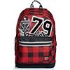 Seven Zaino Scuola The Double Pro XXL, Rosso, College Boy, Zaino Doppio Scomparto Con Power Bank Incluso, Supporto USB, Tasca Porta PC e Tasca Porta Borraccia, Scuola & Tempo libero, Bambino Ragazzo