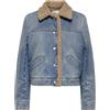 ONLY Onlnadya LS Teddy DNM-Giacca Gua, Blu, S Donna
