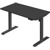 Scrivania ANUKI, 120x60cm, Moderna e Versatile, Struttura in Metallo, Regolabile in Altezza, Nero