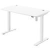 Scrivania per PC MONTBLANC, 140x60cm, Regolabile in Altezza Elettronicamente, Bianco