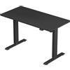 Scrivania per PC MONTBLANC, 140x60cm, Regolabile in Altezza Elettronicamente, Nero