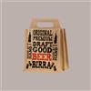 LUCGEL 10 Pz Shopper Busta Juta Portabottiglie 500/750 ml per Birra con Stampa 24,5+17xH23,5/31 cm